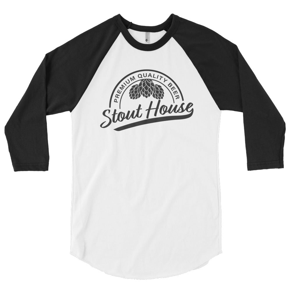 Stout House 3/4 sleeve raglan shirt
